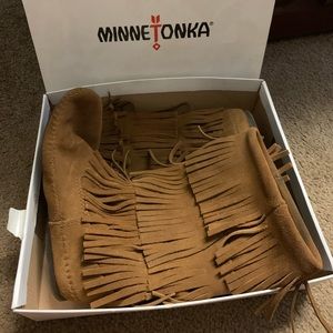 Minnetonka Fringe Boots